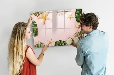 Beschreibbare Magnettafel im Design Sommerstimmung