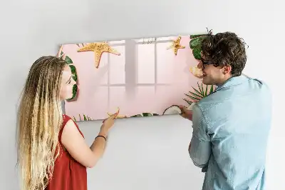 Beschreibbare Magnettafel im Design Sommerstimmung