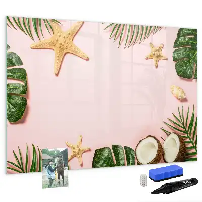 Beschreibbare Magnettafel im Design Sommerstimmung