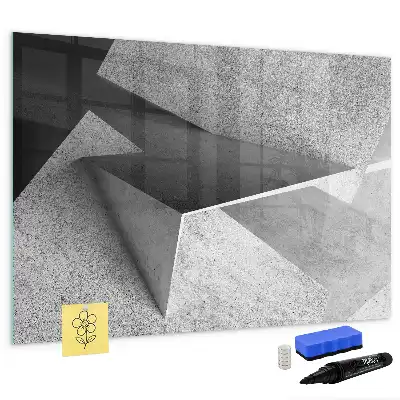 Schreib-Magnettafel mit Dreieck-Abstraktion