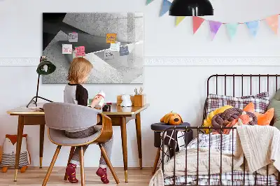 Schreib-Magnettafel mit Dreieck-Abstraktion