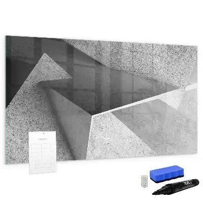 Schreib-Magnettafel mit Dreieck-Abstraktion