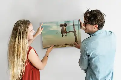Beschreibbare Magnettafel mit Motiv Elefant auf dem Baum