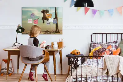 Beschreibbare Magnettafel mit Motiv Elefant auf dem Baum