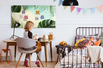 Schreib-Magnettafel im Design Monstera-Blätter