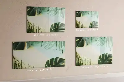 Schreib-Magnettafel im Design Monstera-Blätter