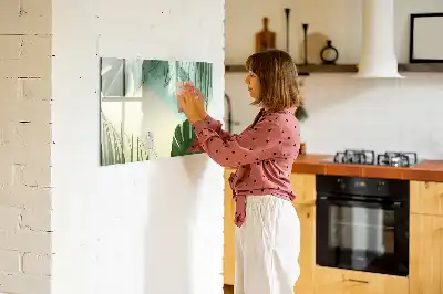 Schreib-Magnettafel im Design Monstera-Blätter