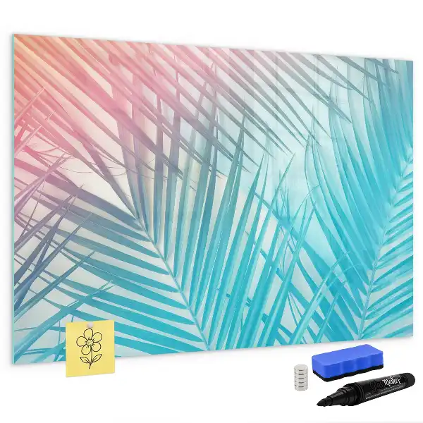 Beschreibbare Magnettafel mit Motiv Tropische Palme