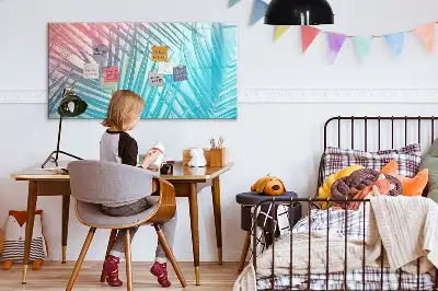 Beschreibbare Magnettafel mit Motiv Tropische Palme