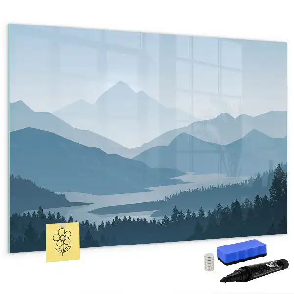 Schreib-Magnettafel Motiv Berglandschaft
