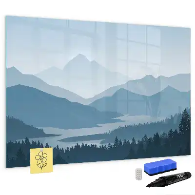 Schreib-Magnettafel Motiv Berglandschaft