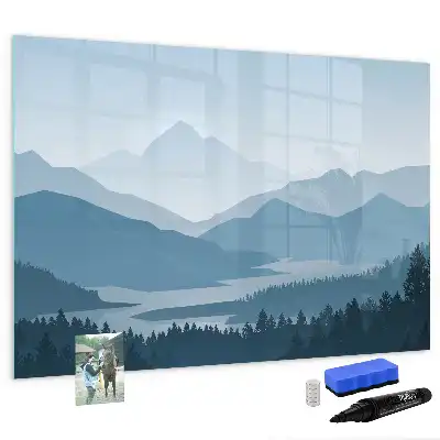 Schreib-Magnettafel Motiv Berglandschaft