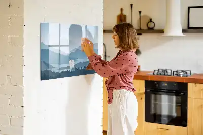 Schreib-Magnettafel Motiv Berglandschaft