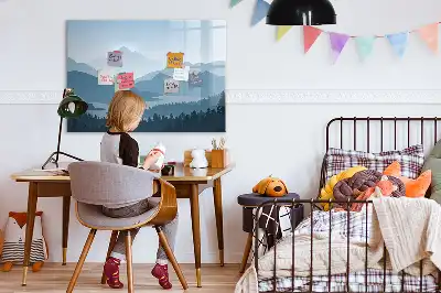 Schreib-Magnettafel Motiv Berglandschaft