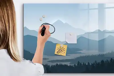 Schreib-Magnettafel Motiv Berglandschaft