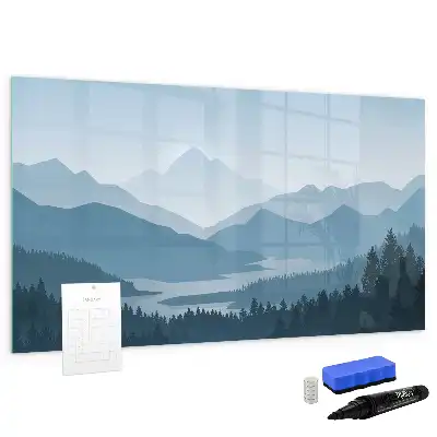 Schreib-Magnettafel Motiv Berglandschaft