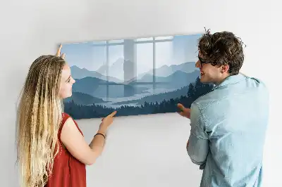 Schreib-Magnettafel Motiv Berglandschaft