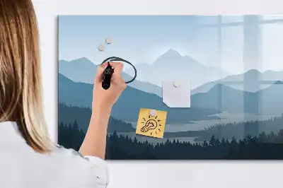 Schreib-Magnettafel Motiv Berglandschaft