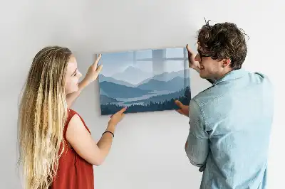 Schreib-Magnettafel Motiv Berglandschaft