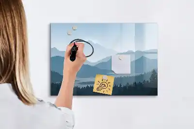 Schreib-Magnettafel Motiv Berglandschaft