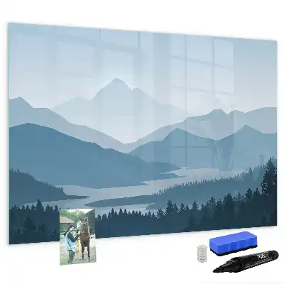 Schreib-Magnettafel Motiv Berglandschaft
