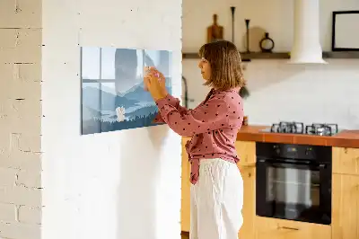 Schreib-Magnettafel Motiv Berglandschaft
