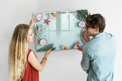 Beschreibbare Magnettafel Sommerkomposition