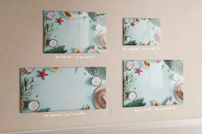 Beschreibbare Magnettafel Sommerkomposition