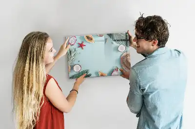 Beschreibbare Magnettafel Sommerkomposition