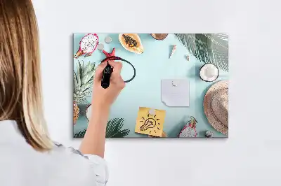 Beschreibbare Magnettafel Sommerkomposition