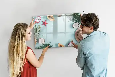 Beschreibbare Magnettafel Sommerkomposition