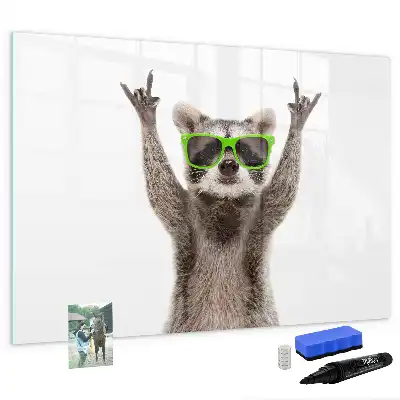 Schreib-Magnettafel mit Motiv Sukkulenten mit Brille