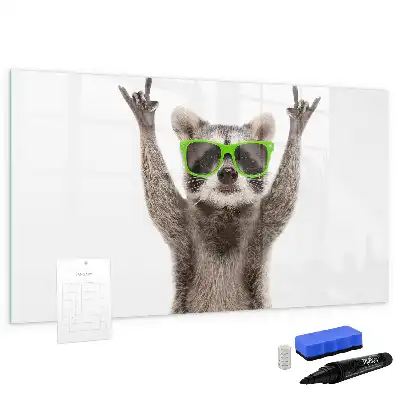 Schreib-Magnettafel mit Motiv Sukkulenten mit Brille