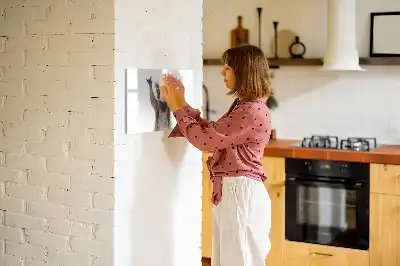 Schreib-Magnettafel mit Motiv Sukkulenten mit Brille