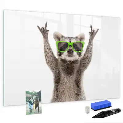 Schreib-Magnettafel mit Motiv Sukkulenten mit Brille