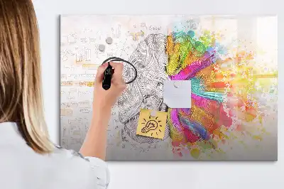 Schreib-Magnettafel Gehirn-Abstraktion