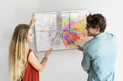 Schreib-Magnettafel Gehirn-Abstraktion