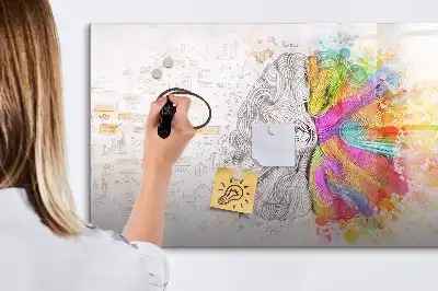 Schreib-Magnettafel Gehirn-Abstraktion