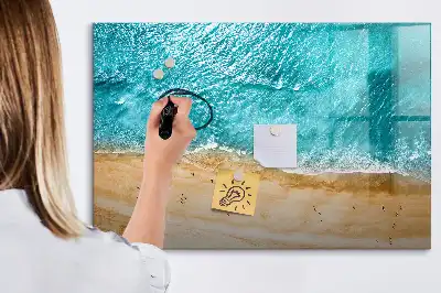 Schreib-Magnettafel Motiv Menschen am Strand