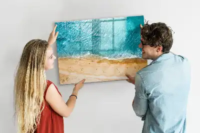 Schreib-Magnettafel Motiv Menschen am Strand