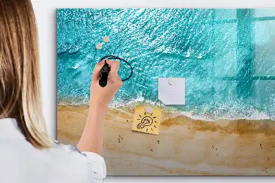 Schreib-Magnettafel Motiv Menschen am Strand
