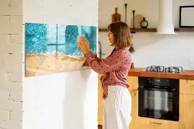 Schreib-Magnettafel Motiv Menschen am Strand