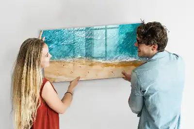 Schreib-Magnettafel Motiv Menschen am Strand