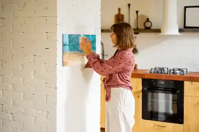 Schreib-Magnettafel Motiv Menschen am Strand