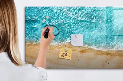 Schreib-Magnettafel Motiv Menschen am Strand