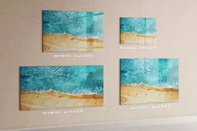Schreib-Magnettafel Motiv Menschen am Strand