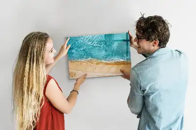 Schreib-Magnettafel Motiv Menschen am Strand