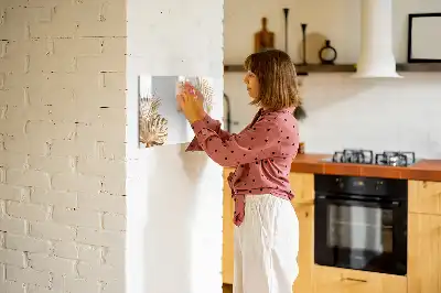 Beschreibbare Magnettafel mit Motiv Exotische Blätter