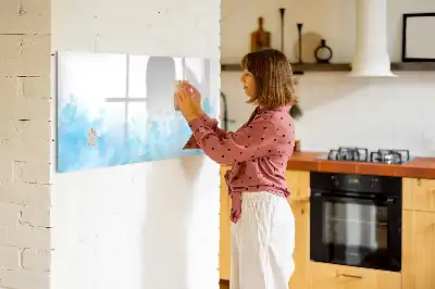 Beschreibbare Magnettafel Farbflecken-Design