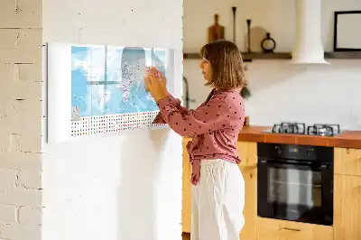 Kontinentkarten als beschreibbare Magnettafel